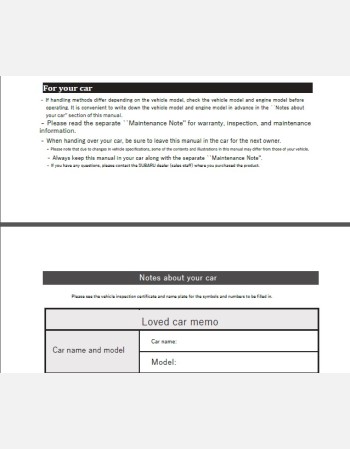 subaru pleo plus 2021-2022 owners manual in english